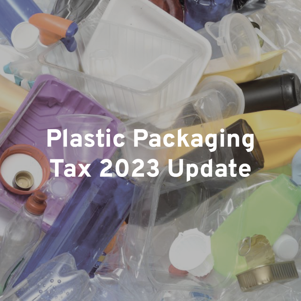 Plastic Packaging Tax 2023 Update